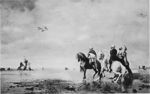 Plate LXXVI.

ARAB CHIEFS HAWKING IN THE DESERT.

Photo Giraudon.

Musée Condé.

Eugène Fromentin.
