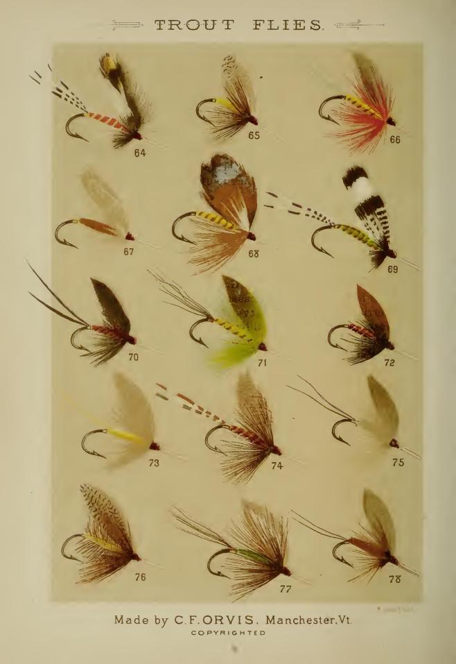 Vintage Orvis Canvas Pocket Snap Close Fly Pouch Flies Assortment