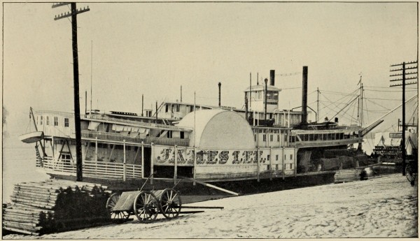 A CARGO BOAT ON THE MISSISSIPPI