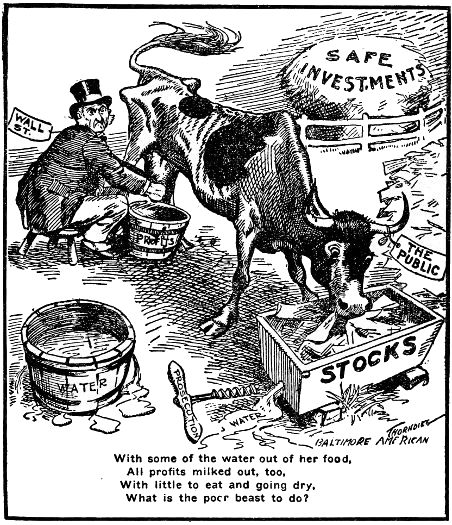 
With some of the water out of her food,
All profits milked out, too,
With little to eat and going dry,
What is the poor beast to do?