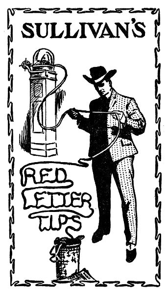 
SULLIVAN'S RED LETTER TIPS