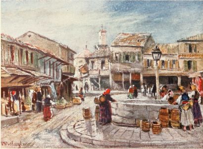 KALAMATA, ON THE GULF OF MESSENE A well in the
market-place.