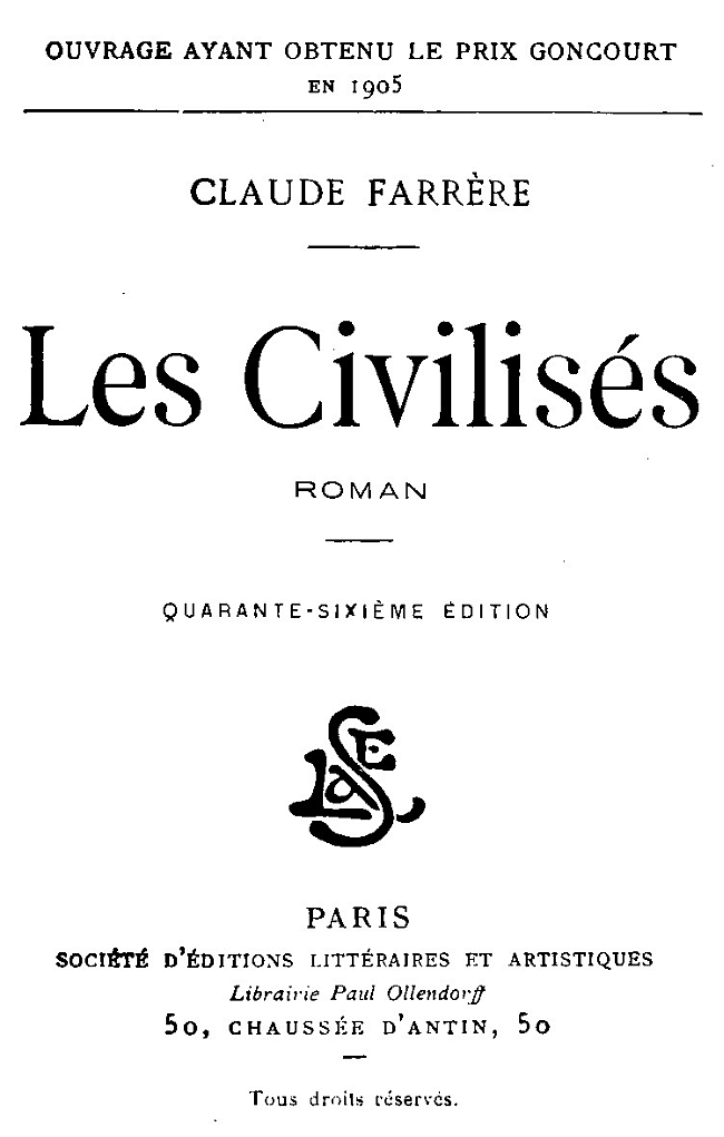 The Project Gutenberg Ebook Of Les Civilises By Claude Farrere