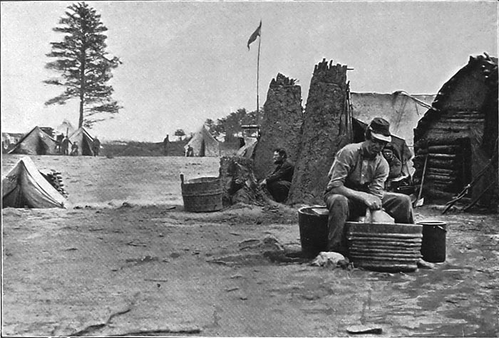 WASH-DAY IN CAMP