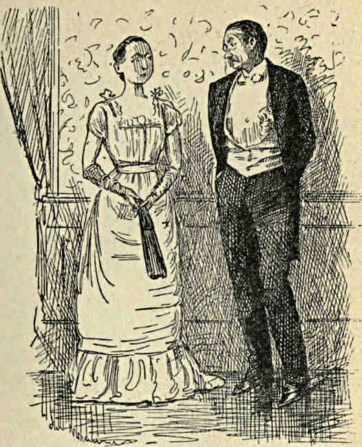 Gentleman and lady talking