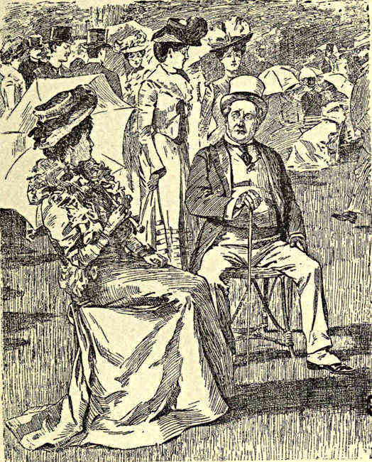 Garden party scene