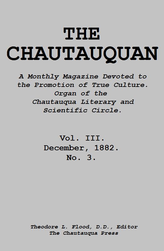 The Project Gutenberg eBook of The Chautauquan, December 1882, by