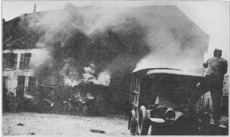 THE BURNING OF A FRENCH FIELD HOSPITAL