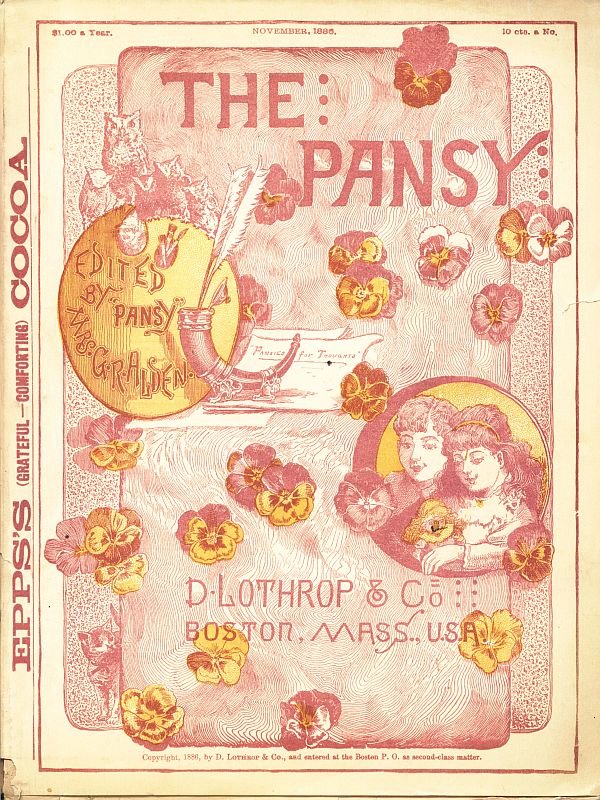 The Project Gutenberg eBook of The Pansy, November 1886, by Pansy