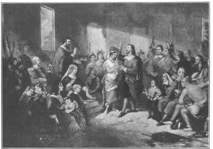 The marriage of Pocahontas