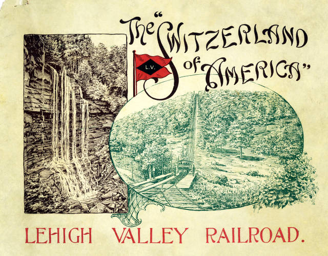 The 'Switzerland of America': LEHIGH VALLEY RAILROAD (front cover)