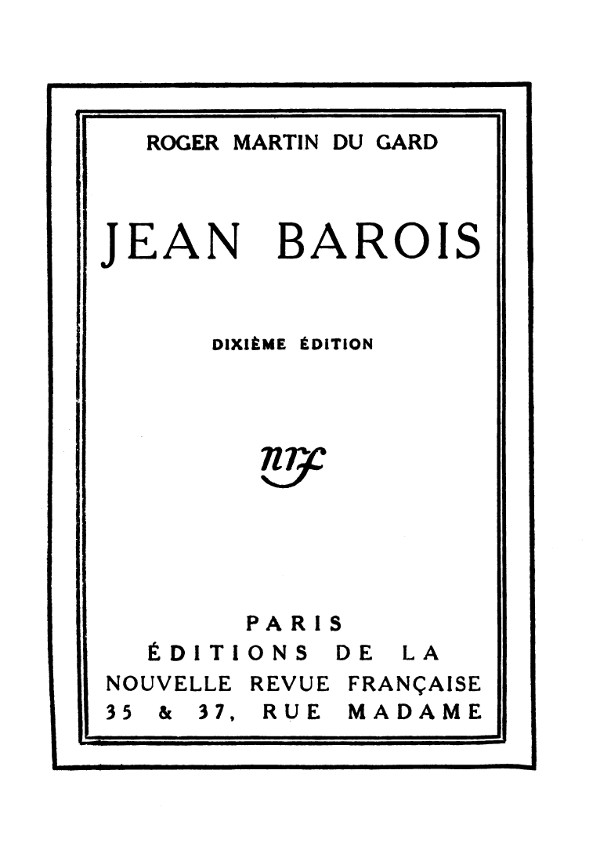 The Project Gutenberg Ebook Of Roger Martin Du Gard By Author