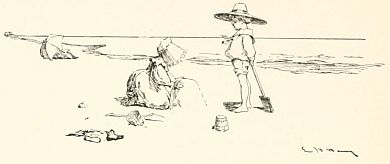 children playing on shore
