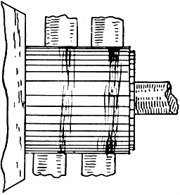 Fig 716Rough and grooved commutator due to improper brush adjustment and failure to