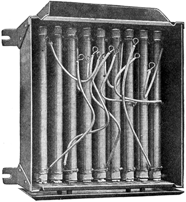 Fig 736View of Cutler-Hammer starter with slate front removed showing open wire coil