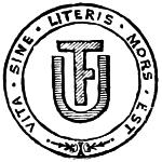 Seal (decorative): VITA SINE LITERIS MORS EST