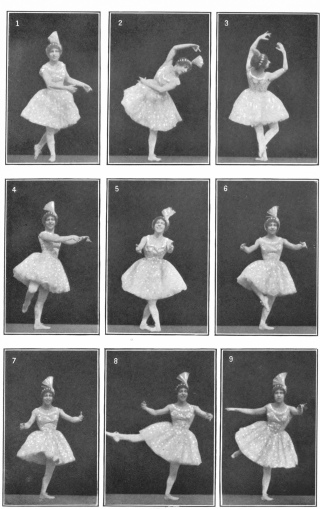 Image not available: Classic Ballet Positions

Mlle. Louise La Gai

Typical moments in a renversé (1, 2, 3, 4, 5)&mdash;Starting a developpé
(6)&mdash;Progress of a Rond de jambe (7, 8, 9)&mdash;(Continued)