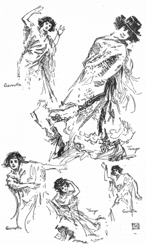 Image not available: Typical “Flamenco” Poses.

(From work of Señorita Elisa Cansino.)

The Garrotin.
The Garrotin.
The Tango.
The Tango.
The Garrotin.

