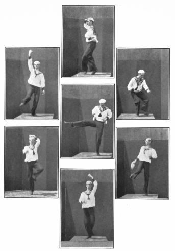 Image not available: The “Sailor’s Hornpipe”

Look-out
Hoisting sail
Hauling in rope
Rowing
Type of step
Type of step
Hoisting sail

To face page 169

