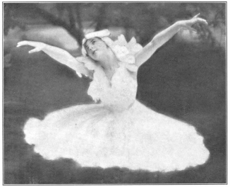 Image not available: Mlle. Lydia Lopoukowa in “Le Lac Des Cygnes”

To face page 262