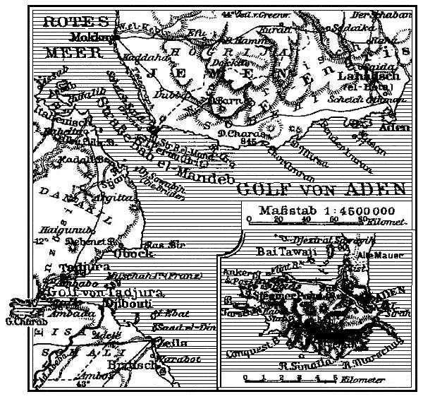 Lageplan von Aden.