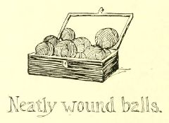 Neatly wound balls.