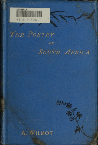 The Project Gutenberg eBook of The Poetry of South Africa, edited
