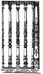 Image unavailable: OAK SCREEN. 16TH CENTURY. FRENCH SOUTH KENSINGTON
MUSEUM