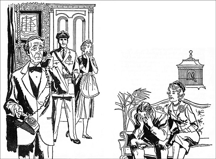 Thurman Dorn sat crumpled in a chair, head
bent.