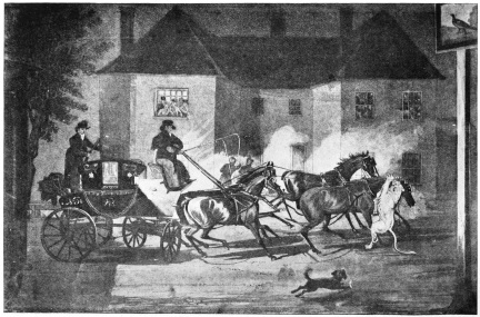 Image unavailable: THE LIONESS ATTACKING THE EXETER MAIL, ‘WINTERSLOW HUT’
(AFTER JAMES POLLARD).