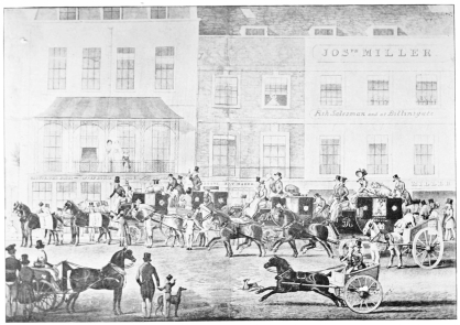 Image unavailable: THE WEST COUNTRY MAILS STARTING FROM THE GLOUCESTER
COFFEE HOUSE, PICCADILLY (AFTER JAMES POLLARD).