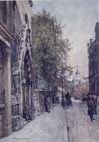 Image unavailable: THE TOWER FROM GREAT TOWER STREET (SOUTH PORCH OF
ALLHALLOWS BARKING)