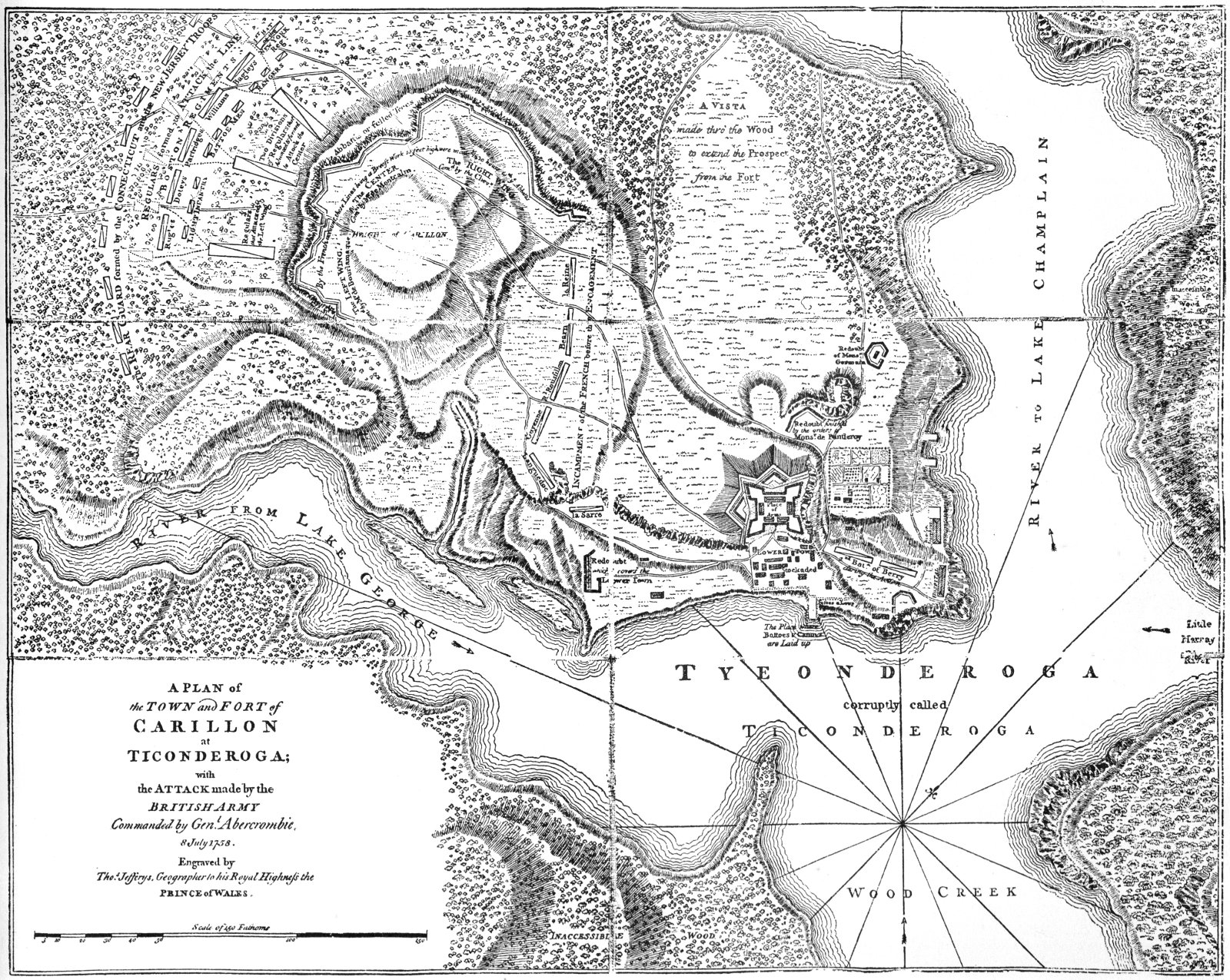 Plan of Fort Ticonderoga, New York, 1758