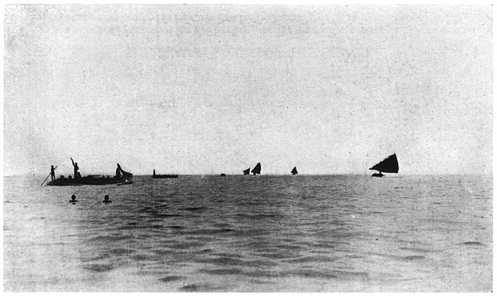 A Kula Fleet Halting to Perform the Final Rites of Mwasila.