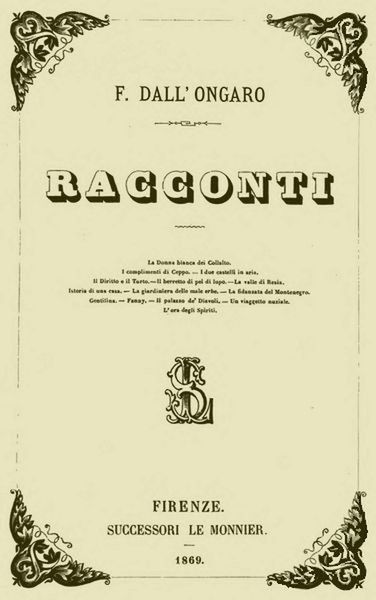 Racconti, by Francesco Dall'Ongaro — A Project Gutenberg eBook