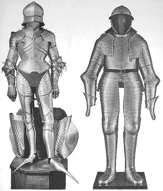 The plate and chainmail armor worn by 1386 French knight Jacques