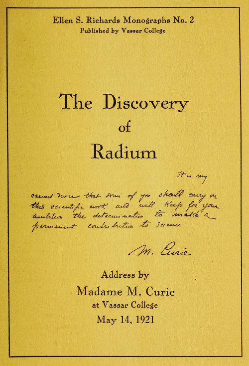 radium marie curie
