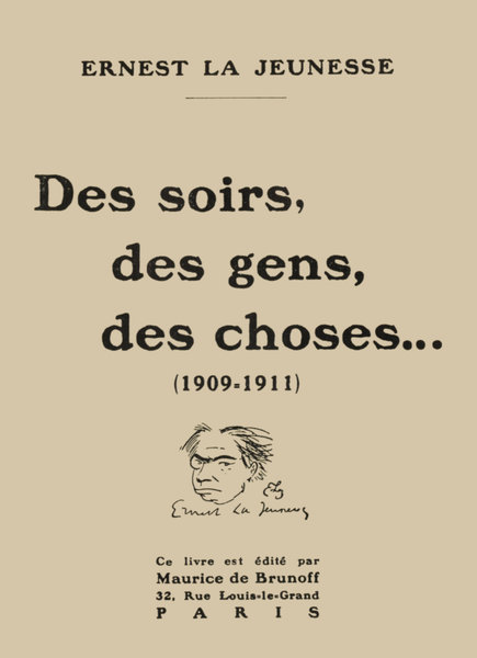 The Project Gutenberg Ebook Of Des Soirs Des Gens Des Choses By Ernest La Jeunesse