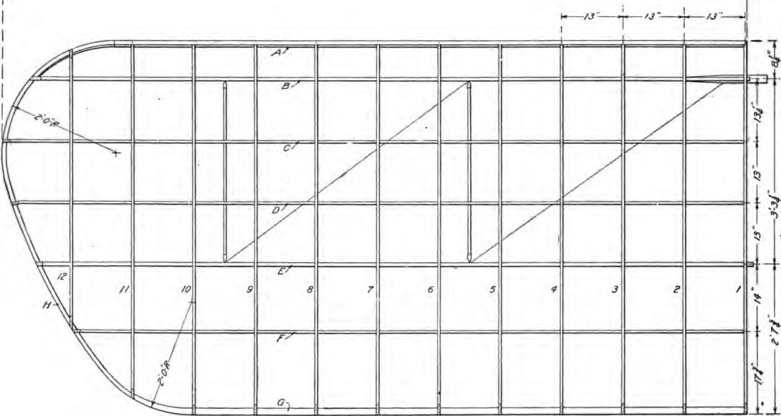 Fig. 29. Details of Framework of Bleriot Main Supporting Planes