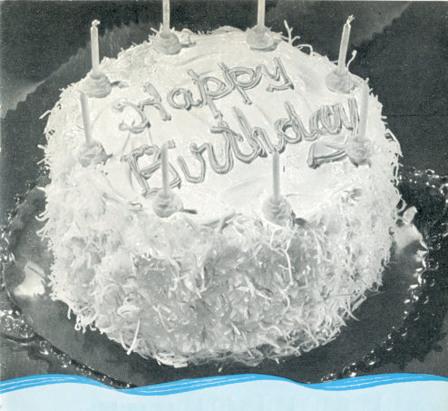 &ldquo;Happy Birthday&rdquo; Coconut Cake