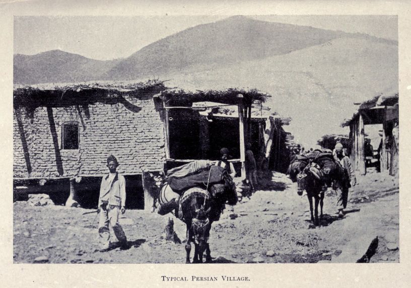 TYPICAL PERSIAN VILLAGE.