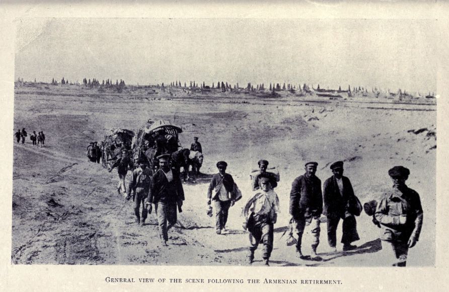 GENERAL VIEW OF THE SCENE FOLLOWING THE ARMENIAN RETIREMENT.