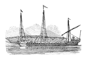 17th Century Long Barque