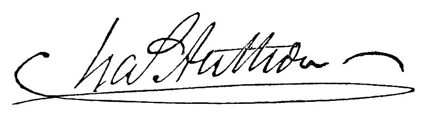 Signature of Chas (Charles) Anthon