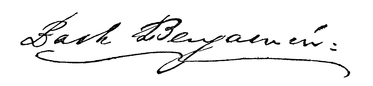 Signature of Park Benjamin