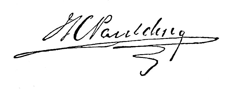 Signature of J K Paulding