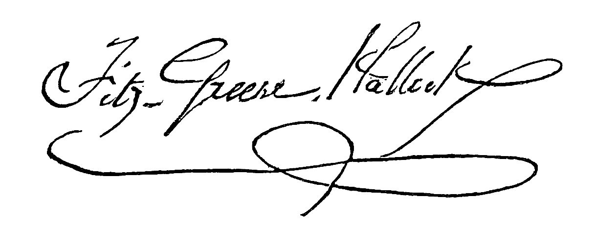 Signature of Fitz-Greene Halleck