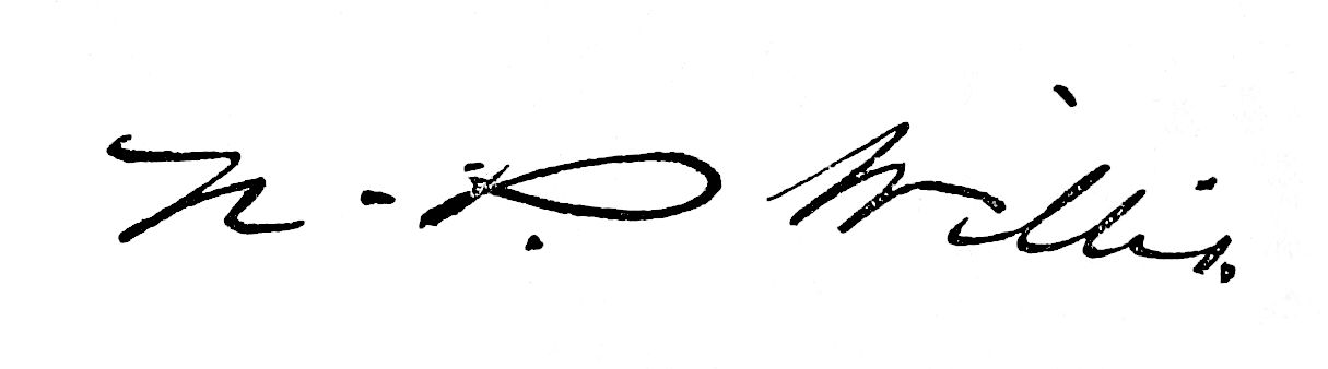 Signature of N. P. Willis.