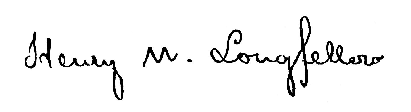 Signature of Henry W. Longfellow