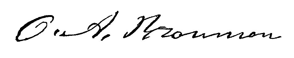 Signature of O. A. Brownson